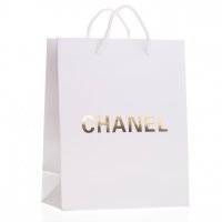 Пакет Chanel белый 25х20х10 оптом в Екатеринбург 